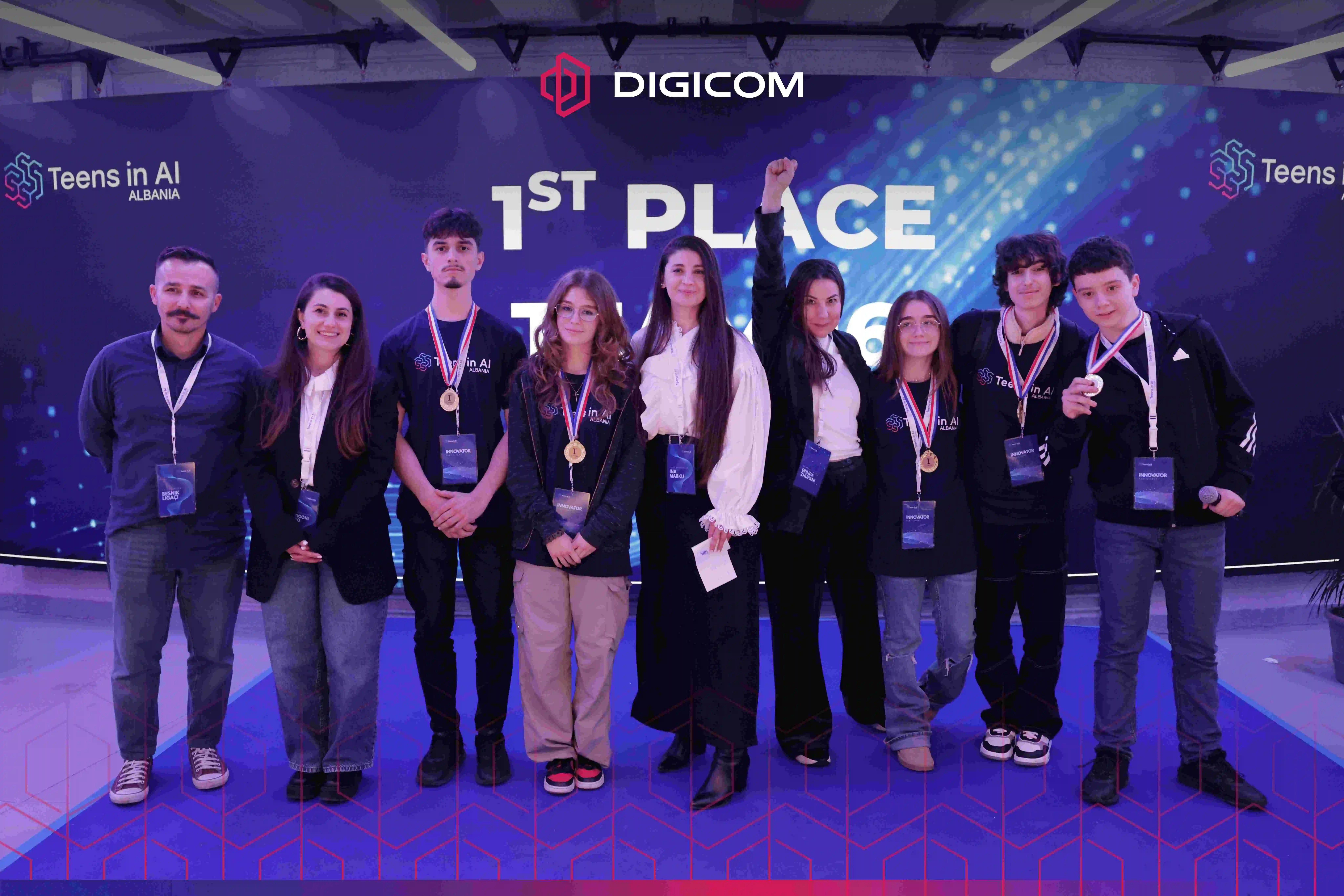 Digicom Albania supports young innovators at Teens in AI